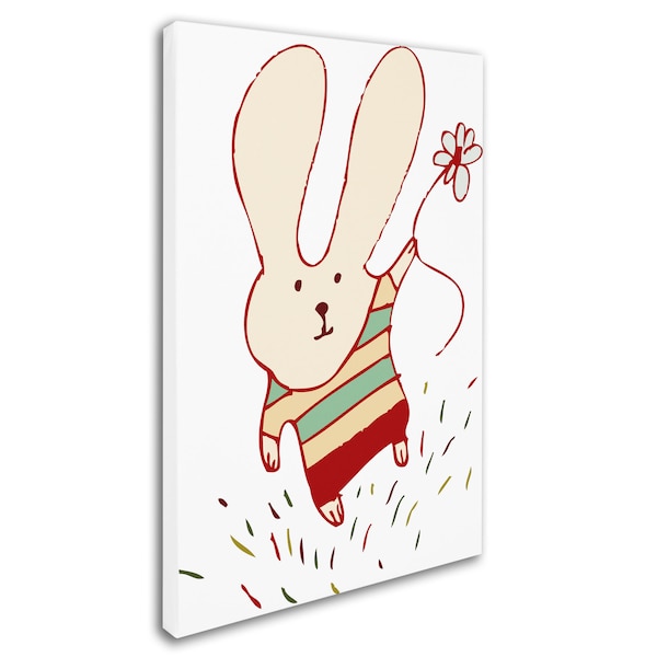 Carla Martell 'Flower Bunny' Canvas Art,30x47